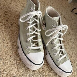 Converse Women's High-Top Sneakers - Light Green